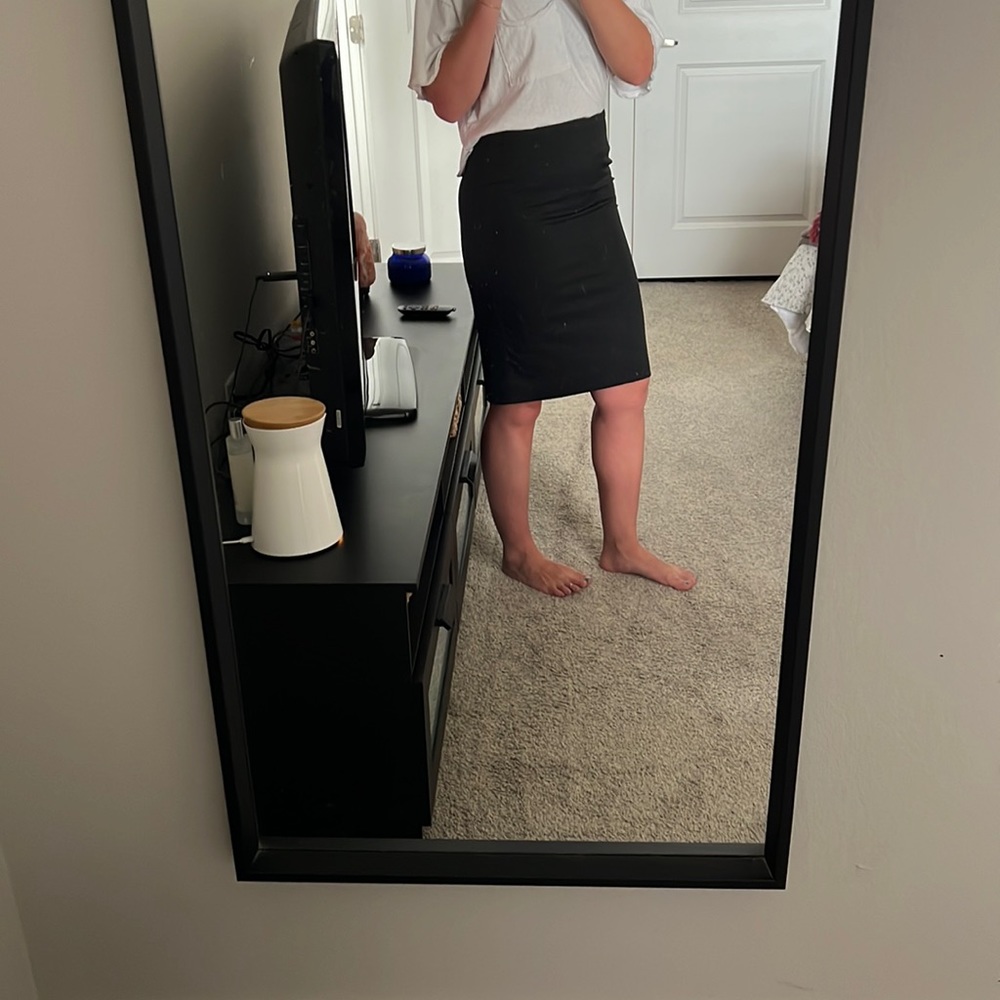Black pencil skirt
